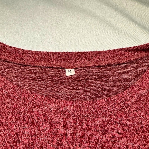 Maroon & Grey Striped Comfy Knit Sweater - Picture 6 of 6